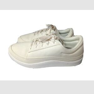 Allbirds Canvas Pacers Shoes Women's Size 8 Sneakers Natural White